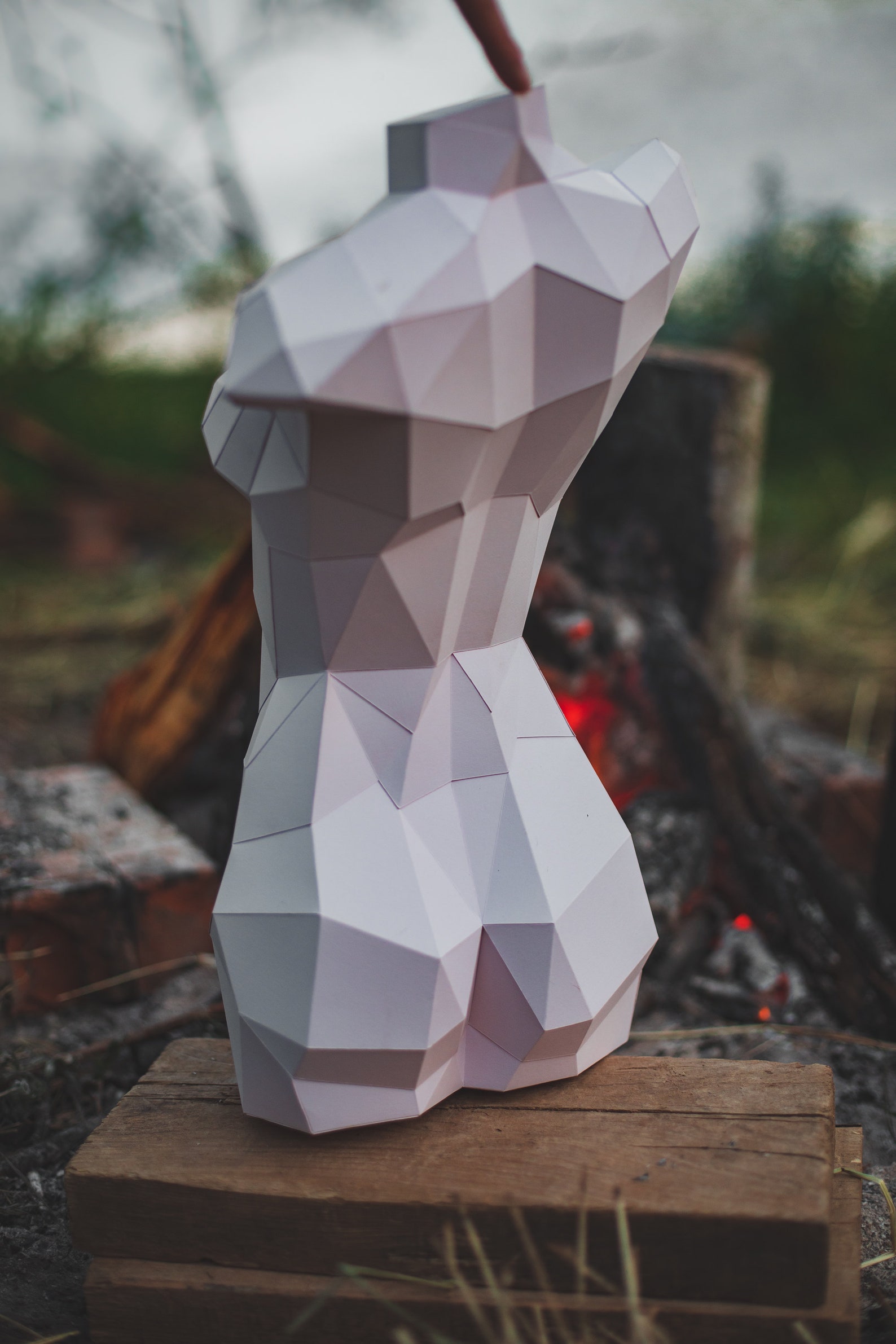 Papercraft 3D WOMAN BODY Template Culpture Pepakura Paper Girl | Etsy