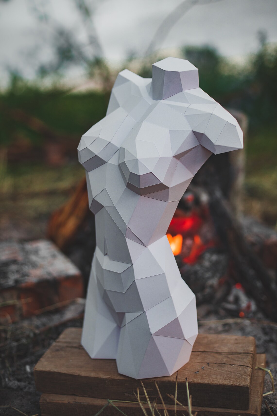 Papercraft 3D WOMAN BODY Template Culpture Pepakura Paper Girl | Etsy