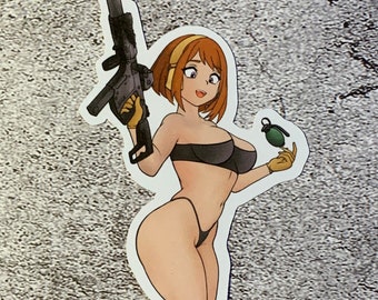 Tactical lewd Anime sticker