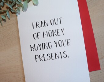Funny Birthday/Christmas Card | Funny Card for Her | Funny Card for Him (A5)