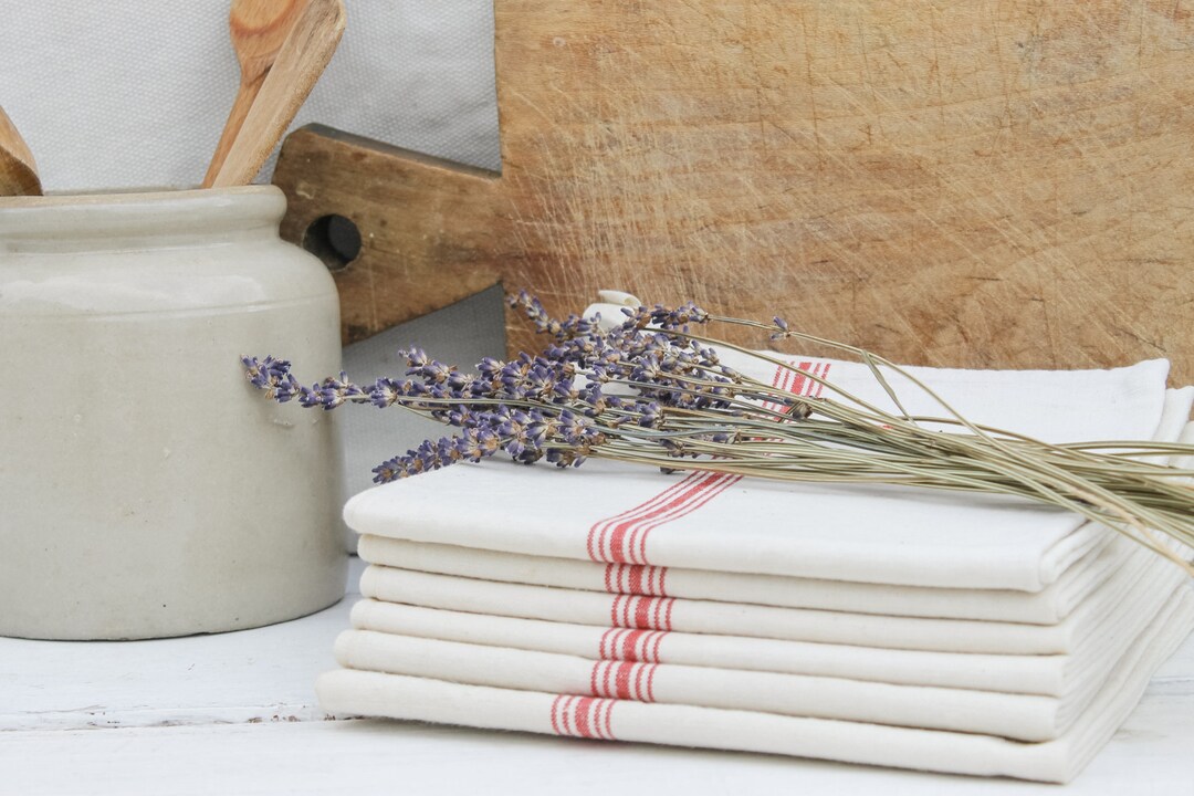 Lot De 3 Torchons Vintage La Redoute – Métis Recettes Poulet Années 70