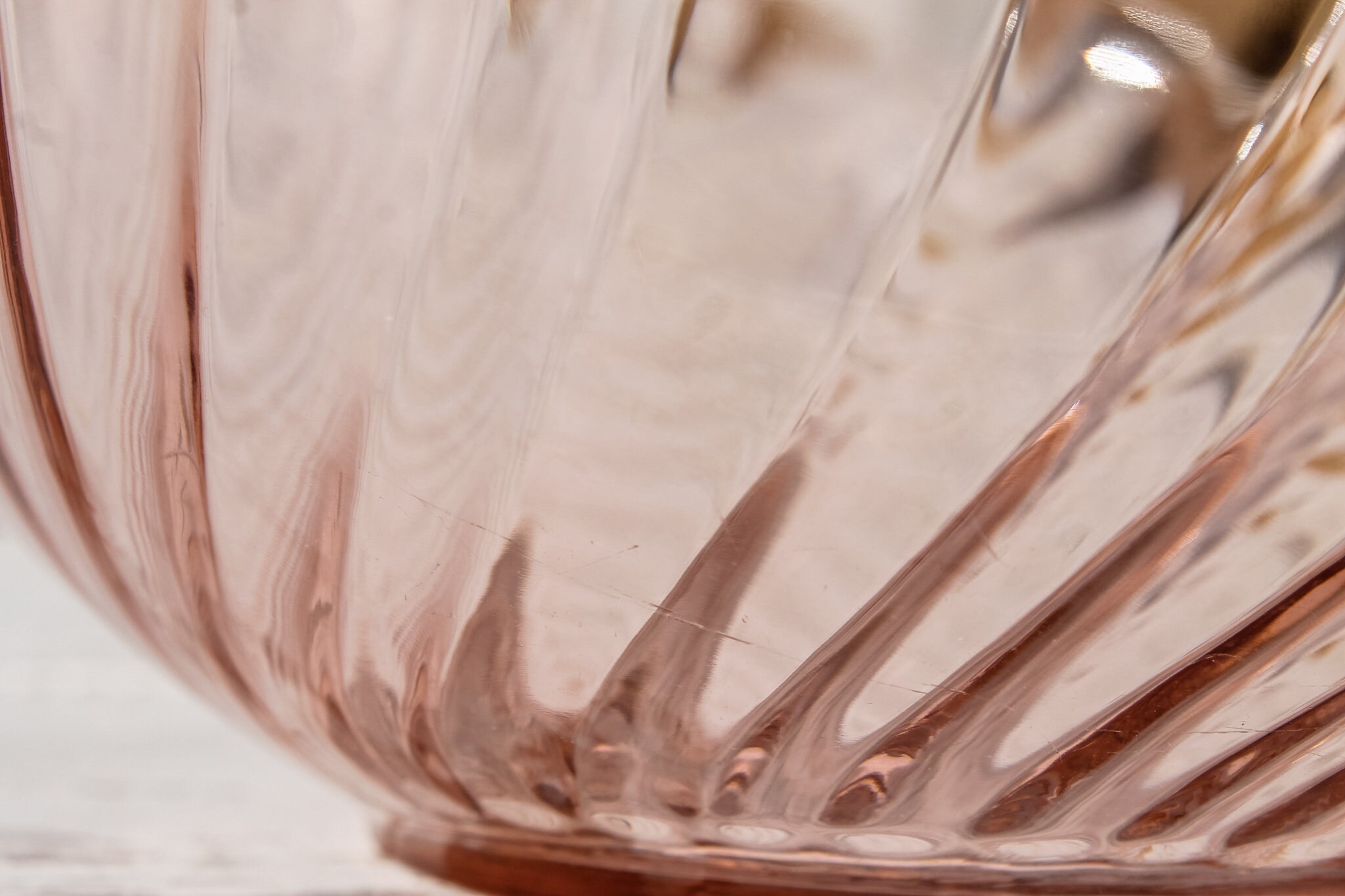Lot De 4 Tasses Rosaline Luminarc Arcoroc - Verre Rose, Hauteur 5 Cm, Diamètre 8.5 Cm - Occasion