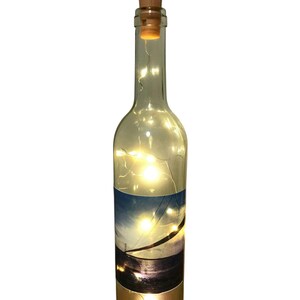 Light Up Bottle with Humber Bridge on