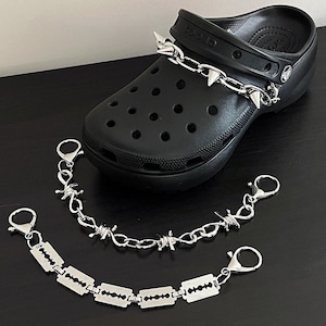 Buy Goth Croc Charms 27PCS Metal Croc Charms Goth Spike Croc Charms for  Croc Clogs Sandals Bracelet Wristband Punk Spike Croc Charms Emo Croc  Charms Gothic Croc Charms for Girls Boys Teens