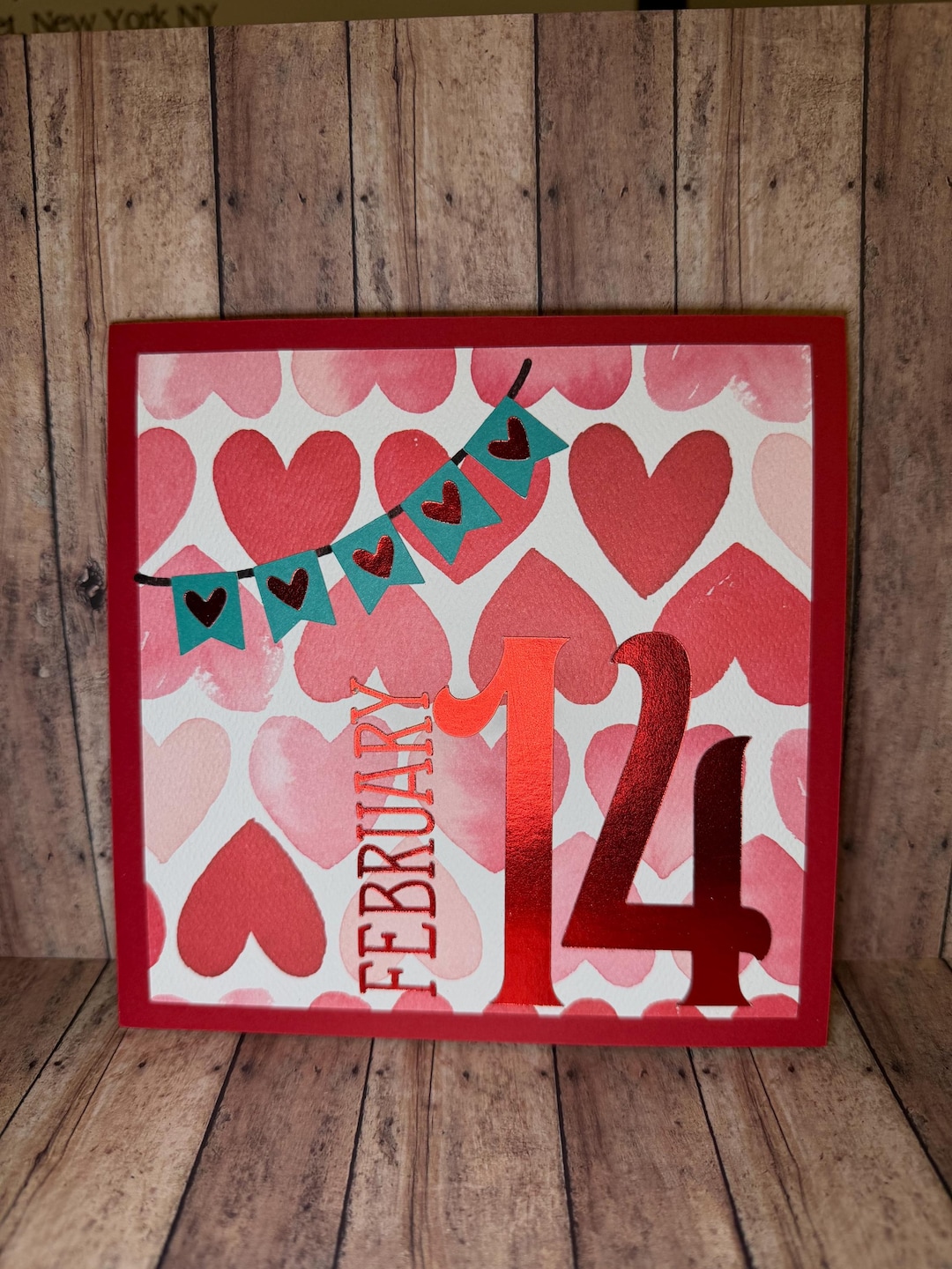 Handmade Happy Valentine’s Day Card - Etsy