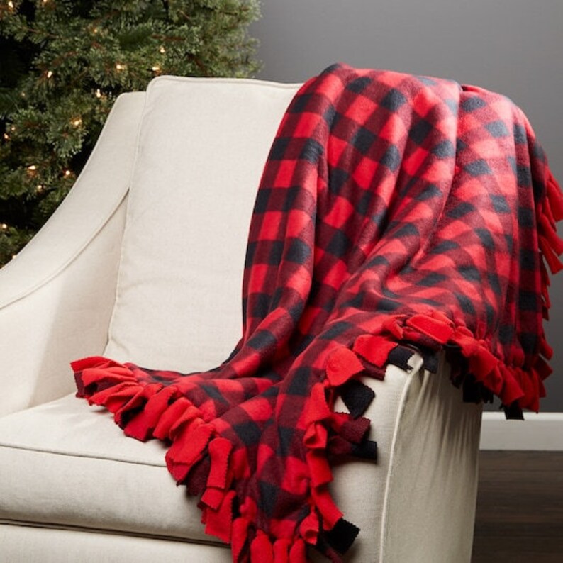 Handmade Fleece Tie Blankets Etsy