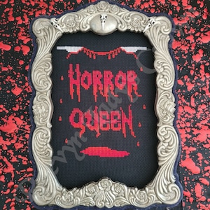 Horror Queen Cross-Stitch Pattern