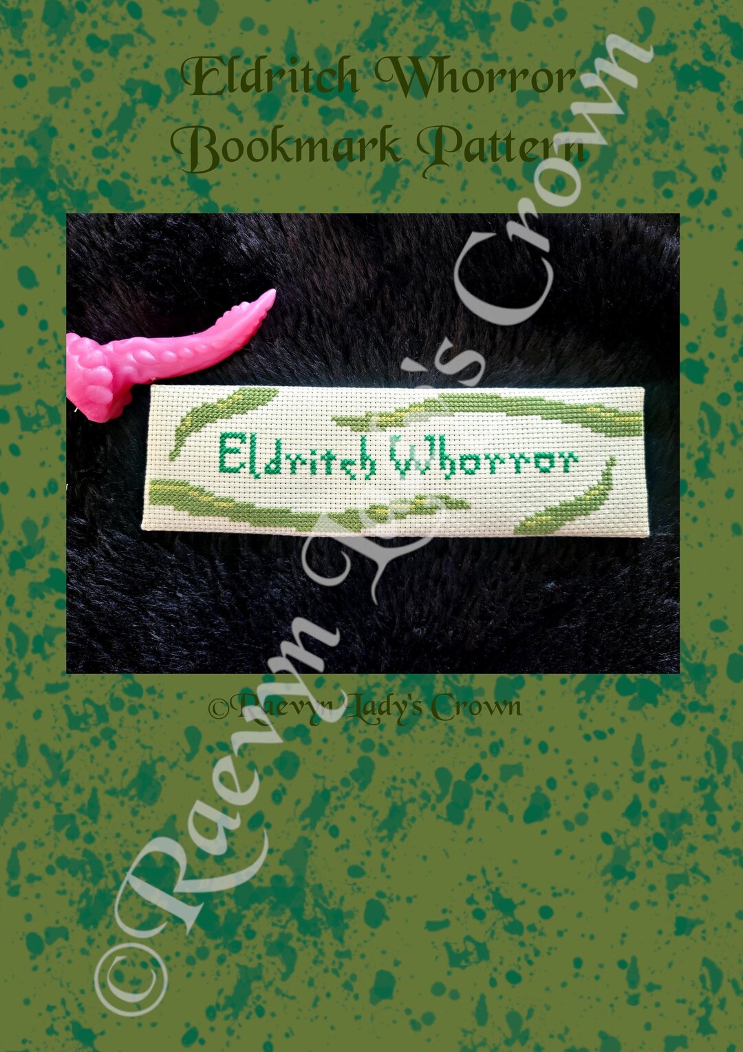Eldritch Whorror Bookmark Cross Stitch PDF Pattern - Etsy