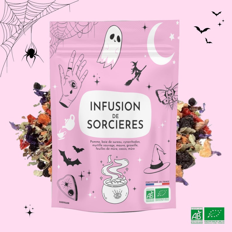 Infusion de sorcières : Tisane artisanale de la forêt enchantée BIO image 5