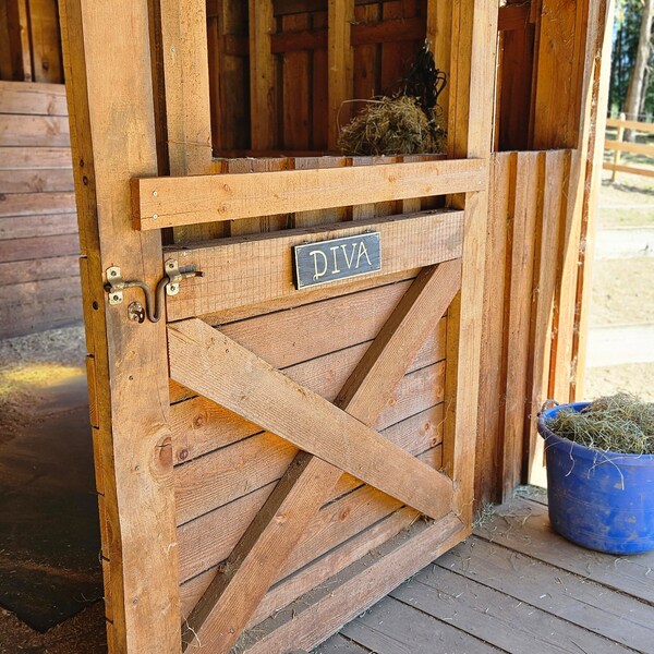 Horse Stall Name Plate Etsy