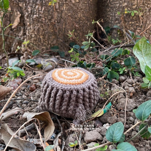 Crocheter une souche d'arbre pour la décoration | Modèle de crochet Amigurumi