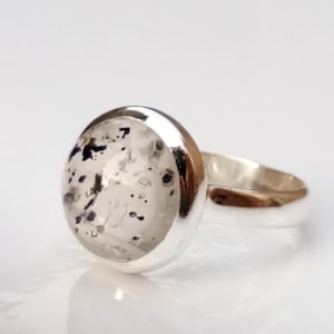 Handgemachte Sterling Silber Super Seven Quarz Ring