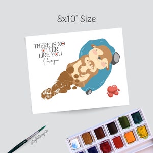 Sottobicchiere Singolo Con Frase 'There's No Otter Like You' E Lontra, 9x9 Cm, Finitura Lucida, Regalo Simpatico