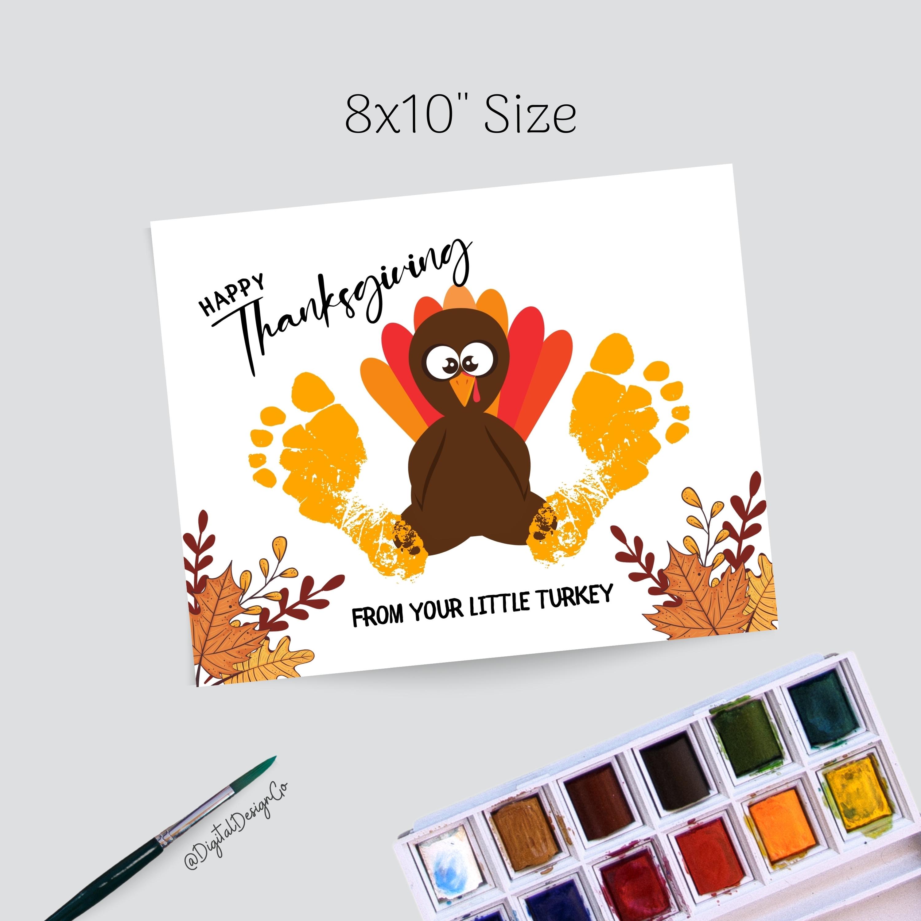 baby hand and footprint kit my first thanksgiving from your little