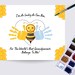 Grandparents Day Handprint Craft Personalized Card, Printable Gift, Bee ...