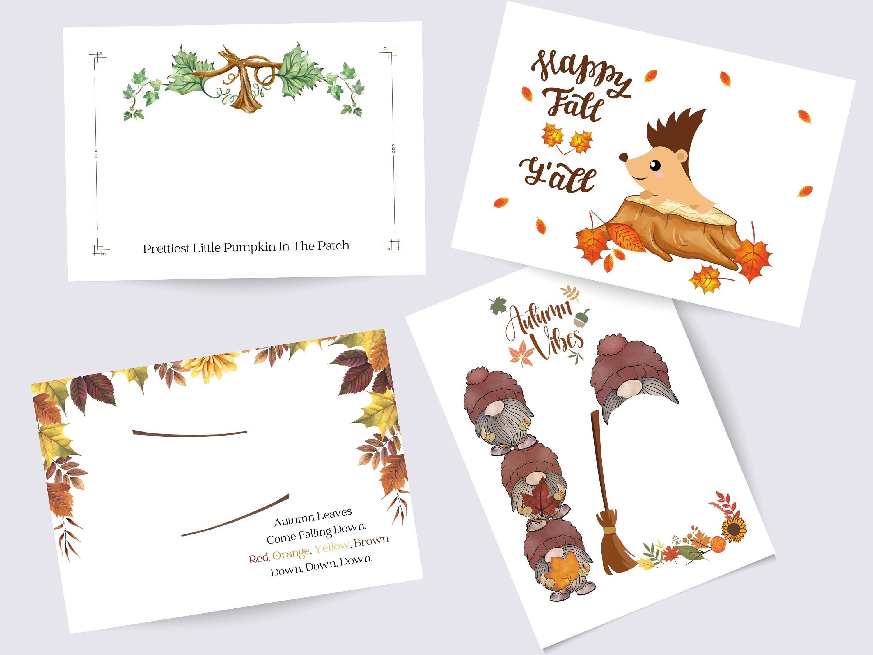 Fall Handprint Art Bundle, Back to School Activities, Autumn Season ...