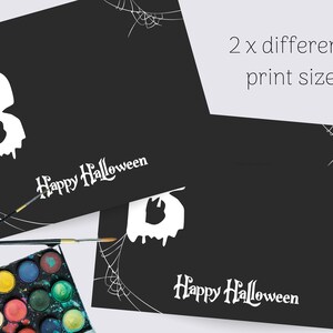 Halloween Handprint Art, Boo Handprint Craft, Happy Halloween, Baby