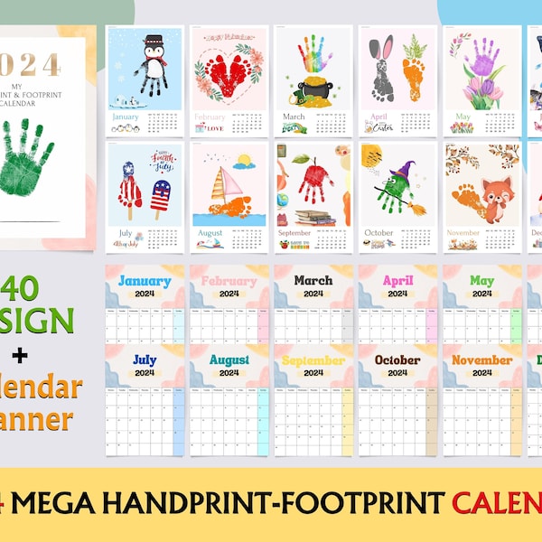 2024 Handprint Calendars Etsy