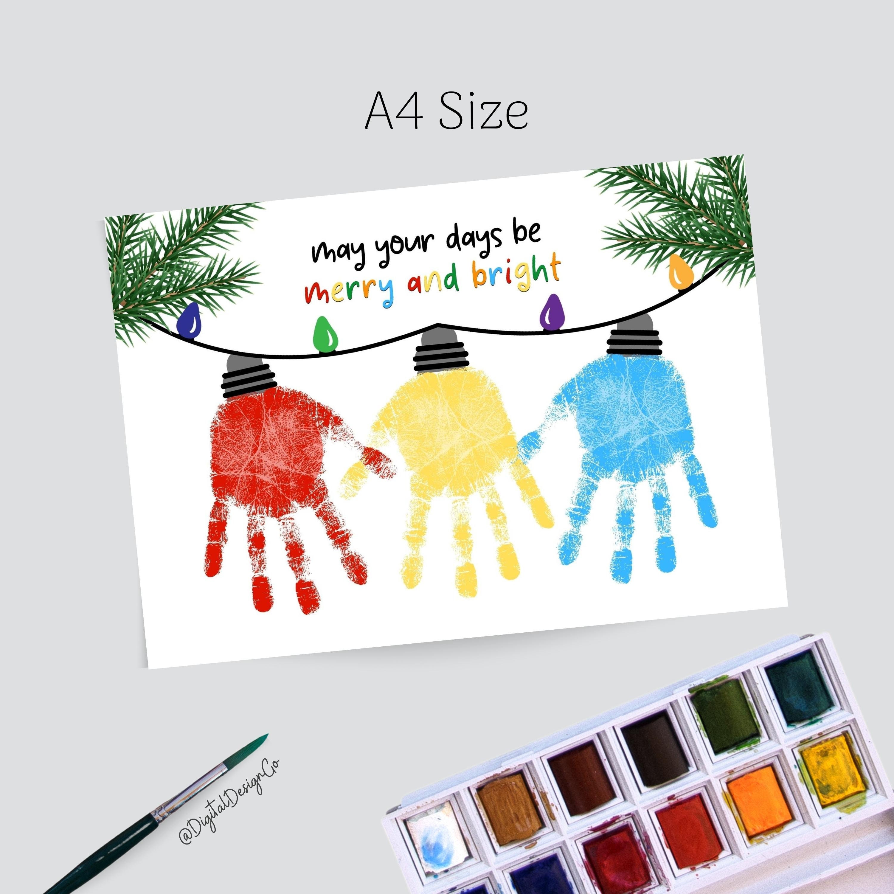 May Your Days Be Merry and Bright, Christmas Handprint Craft, Christmas ...