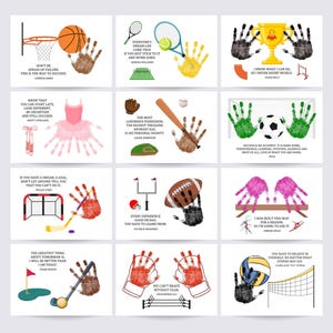 Black History Month handafdruk voetafdruk kunst ambacht, sport inspirerende citaten, kinderen baby peuter, schoolactiviteit, doe-kaart, afdrukbaar