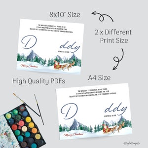 Christmas Daddy Poem Handprint Art, Merry Christmas, Xmas Craft for ...