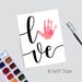 Love Handprint Footprint Art Craft, Valentine's Day, Baby Kids Toddler ...