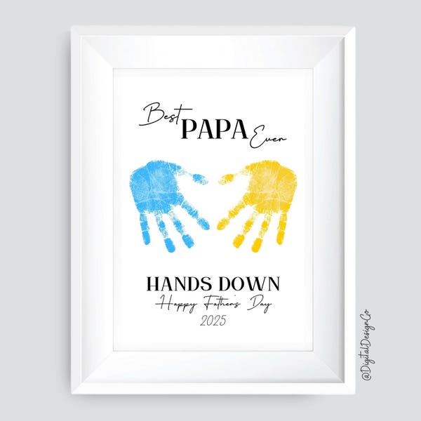 Fathers Day 2025 Hand Print Etsy