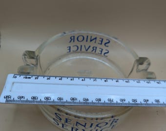 ヴィンテージ シニアサービス灰皿:1950年代の透明ガラス製パブ ヴィンテージ シニアサービス灰皿:1950年代の透明ガラス製パブ