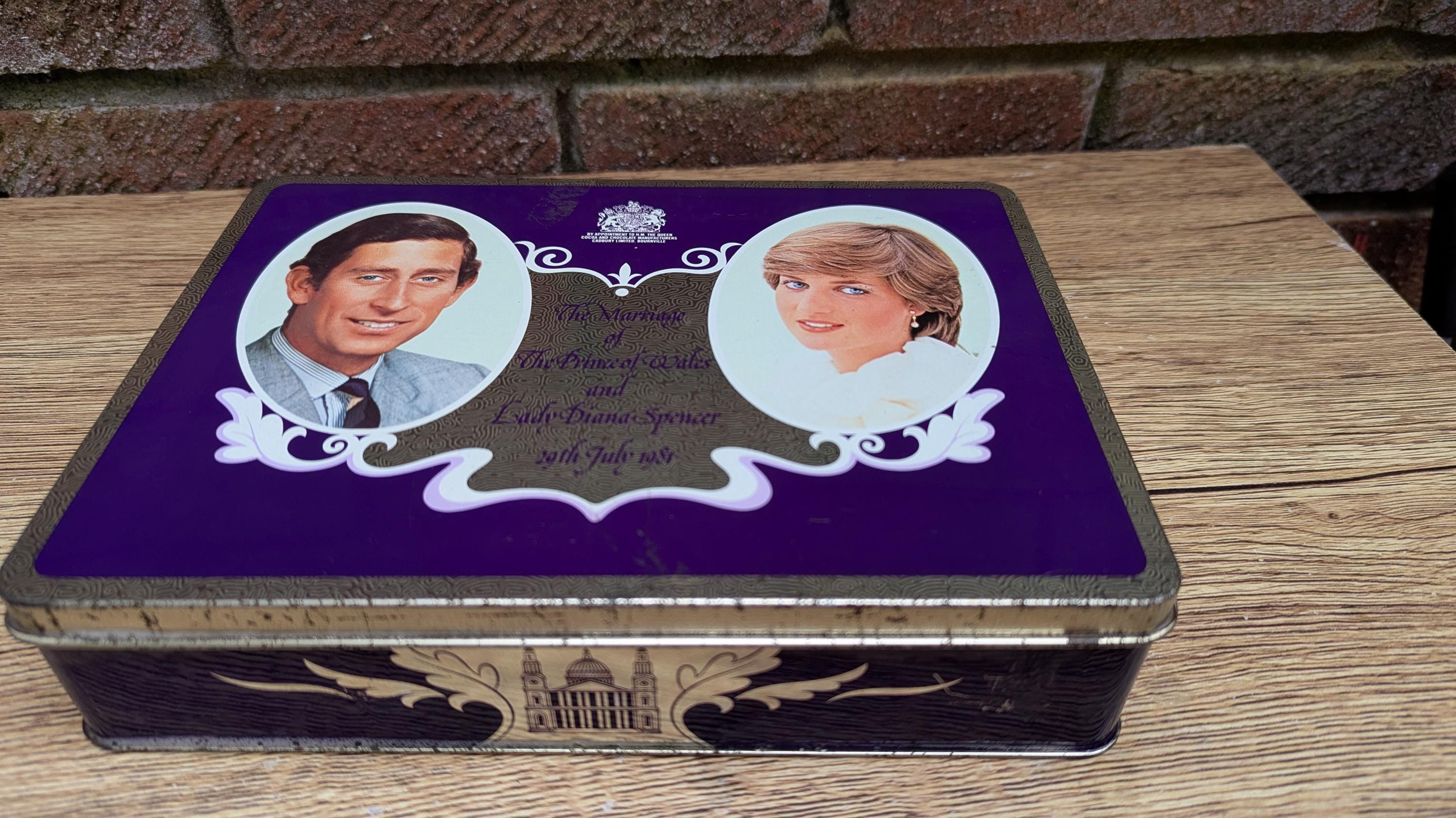 1981 Cadbury's Milk Tray Royal Wedding Commemorative Tin – Prince