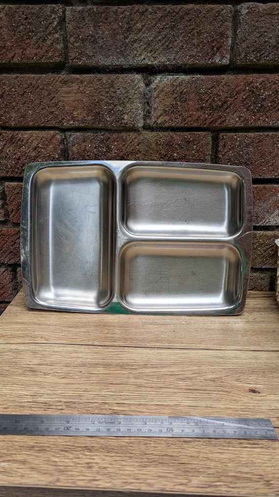 Vintage Winchester Stainless Steel Mess Tray: 1960s Military