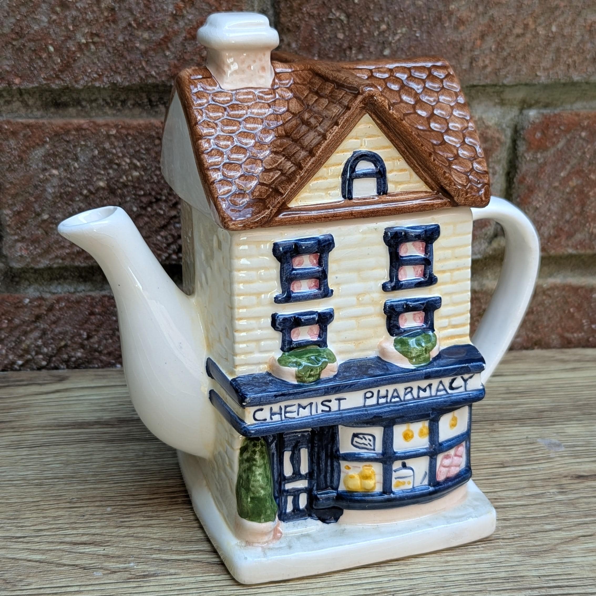 Vintage Price Kensington Chemist Pharmacy Teapot – 1980s Ceramic
