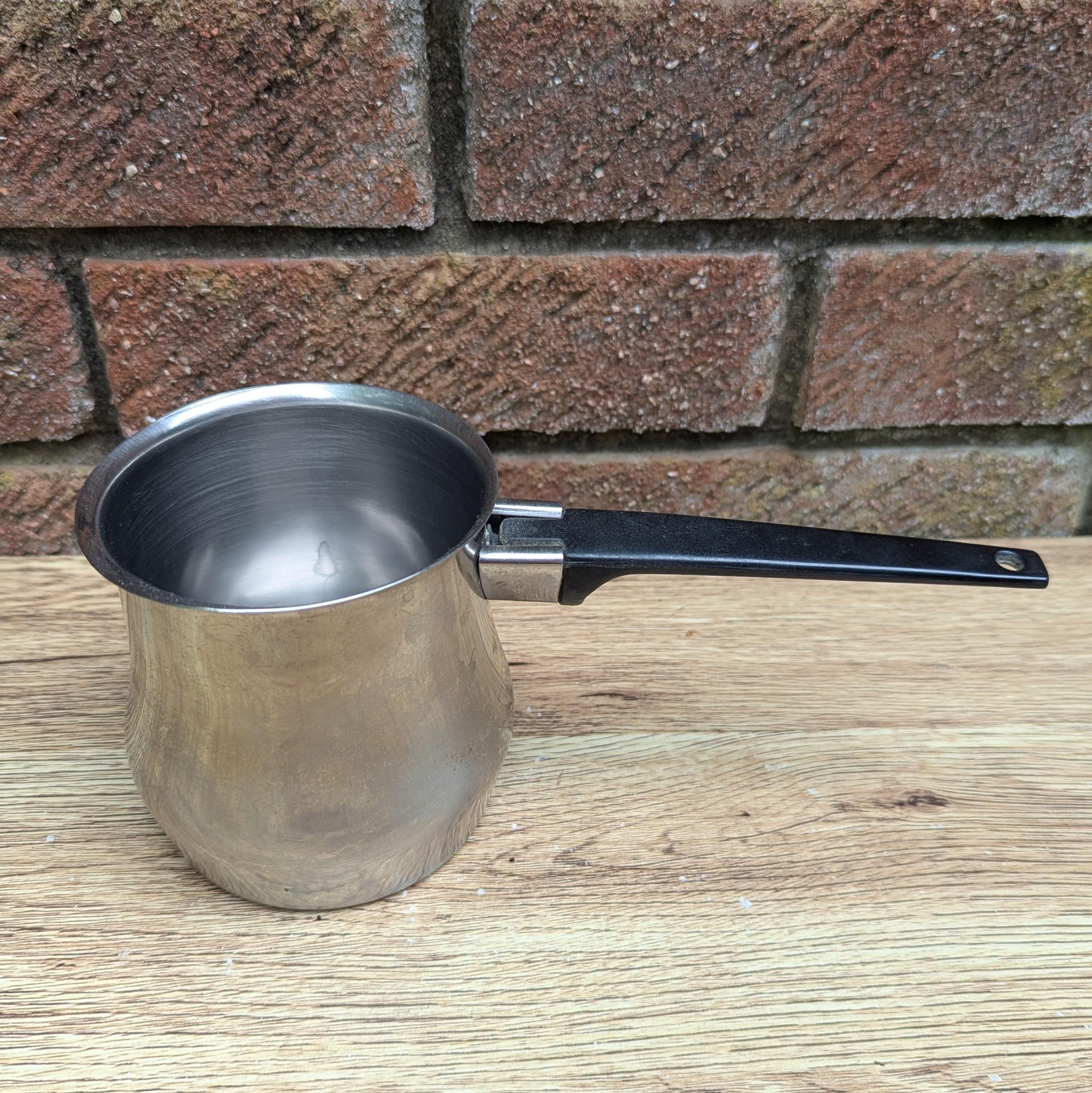 Vintage 1970s Stainless Steel Turkish Coffee Pot / Ibrik – 18/8