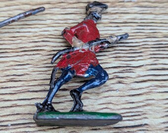 Lot De Soldats De Plomb Anciens - Collection Afrique & Motos - Jouet Vintage