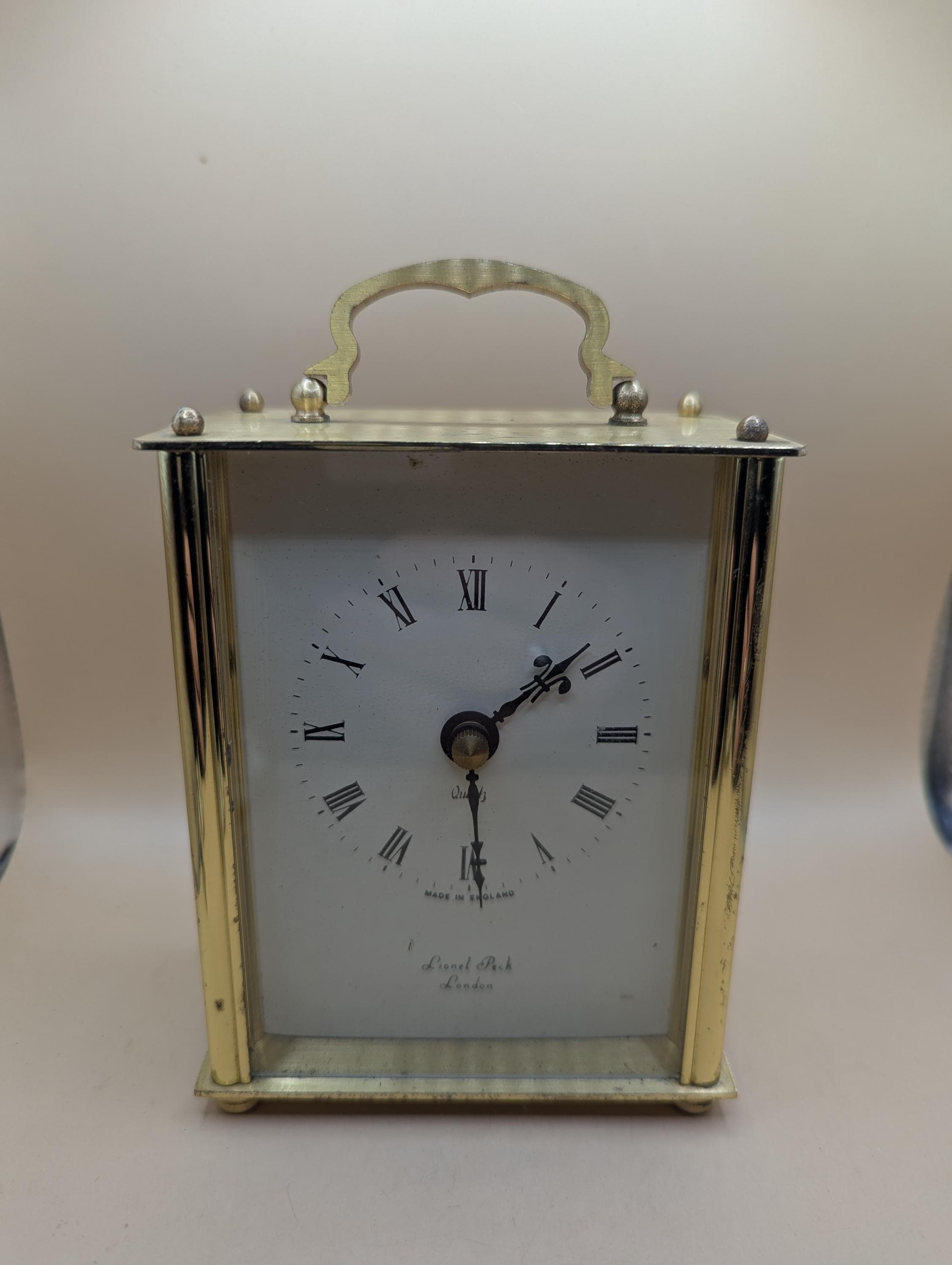 Vintage Brass Lionel Peck London Carriage Clock Quartz Movement - Etsy