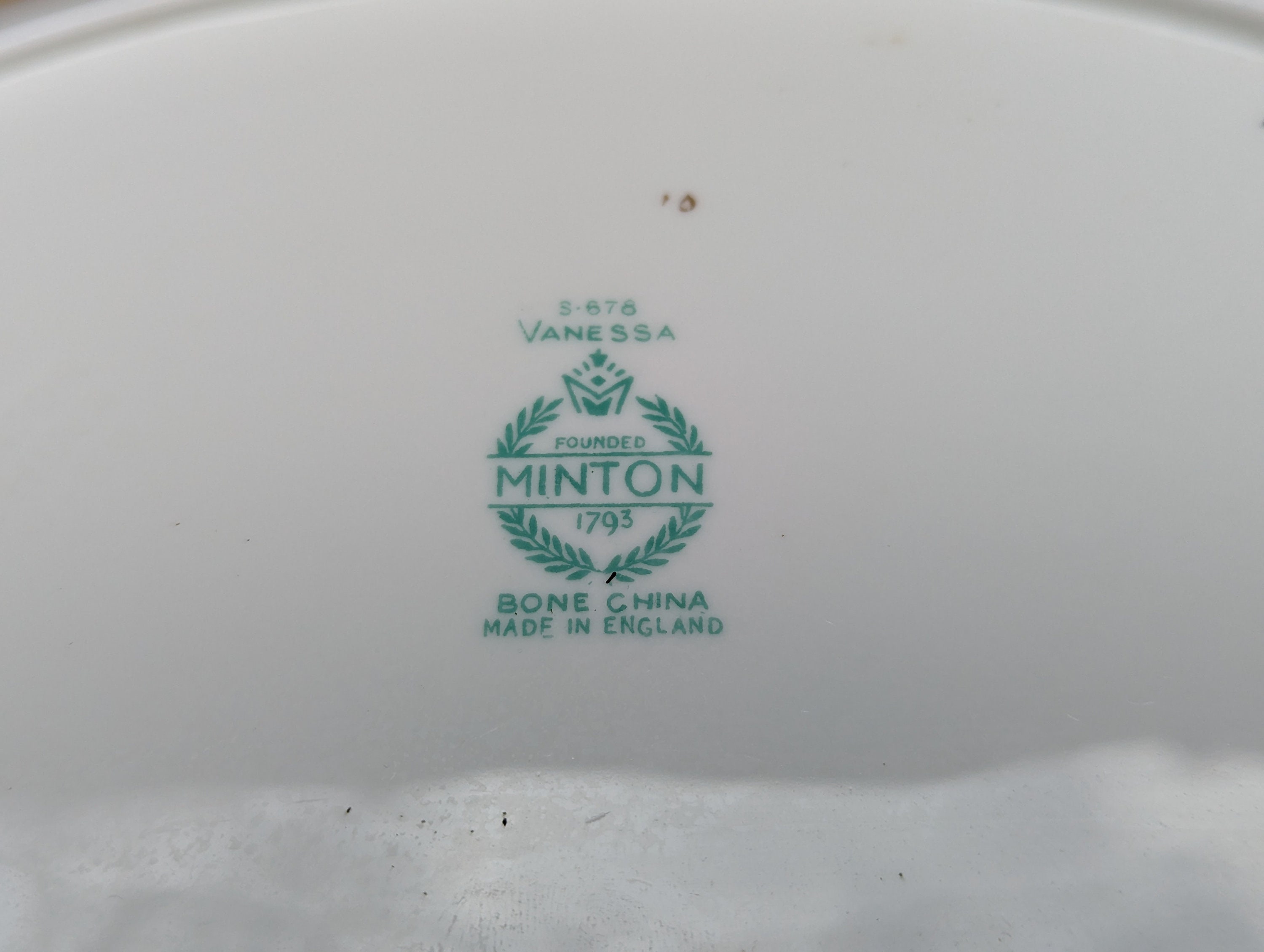 1960's Minton Bone China Made in England 'vanessa' Pattern