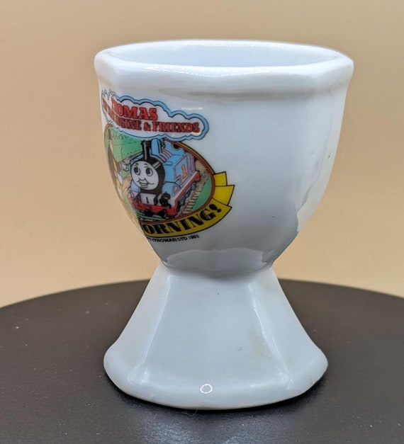 トーマス・ベビントン　デミタスカップ＆ソーサー　Thomas Bevington 1988 Vintage Thomas the Tank Engine & Friends Egg Cup – Britt
