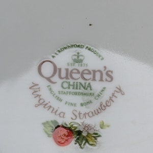 Queens Virginia Strawberry plate image 6