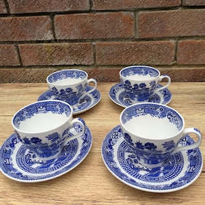 Swinnertons Staffordshire England Cup and Saucer Old Willow