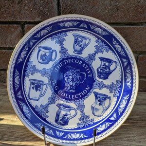 RINGTONS Decorative Jug Collection プレート Ringtons 'the Decorative Jug Collection' Collectable Blue Plate