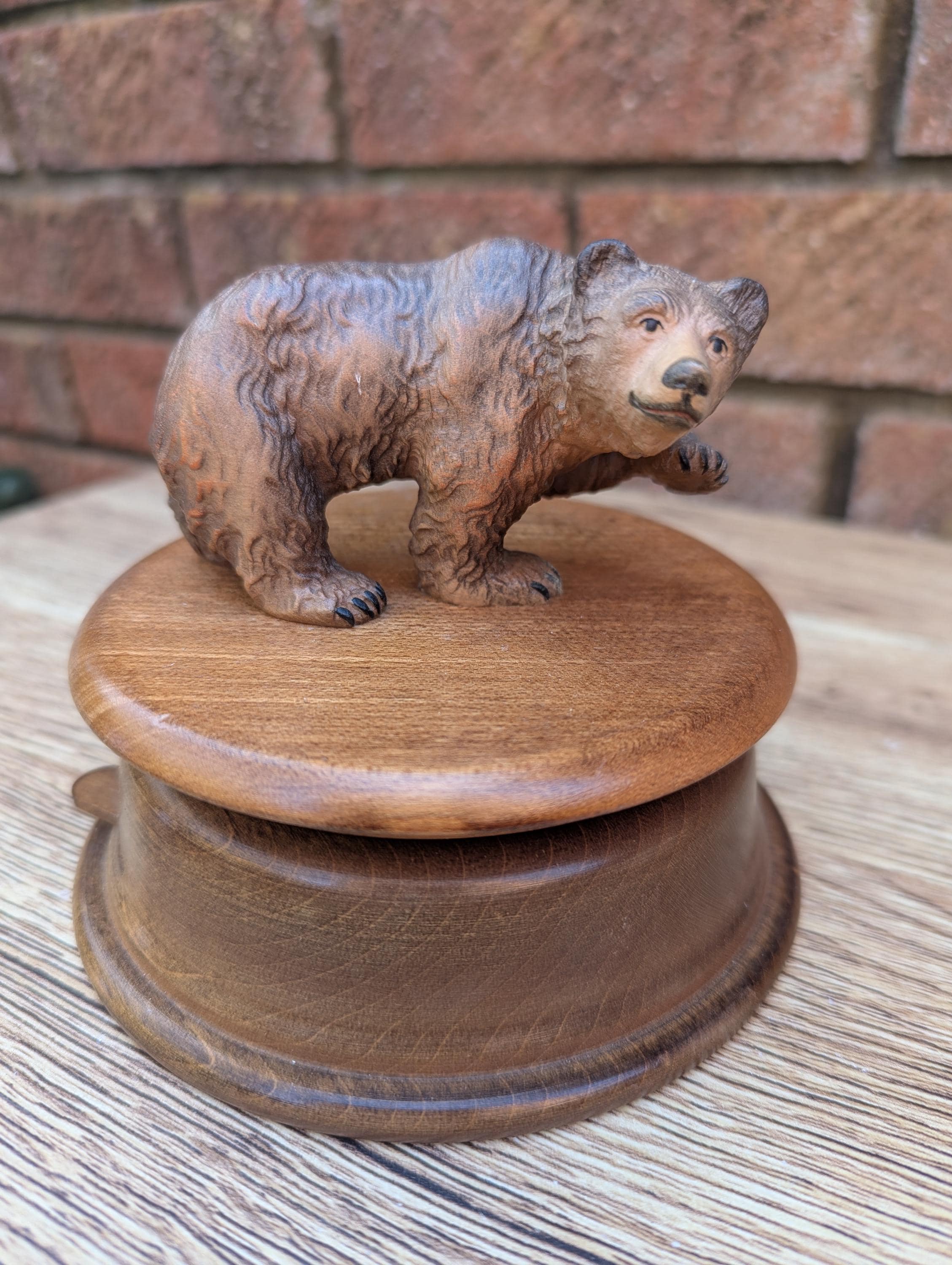 REUGE装飾的オルゴール ヴィンテージ REUGE 回転式木製・陶器製オルゴール EJB