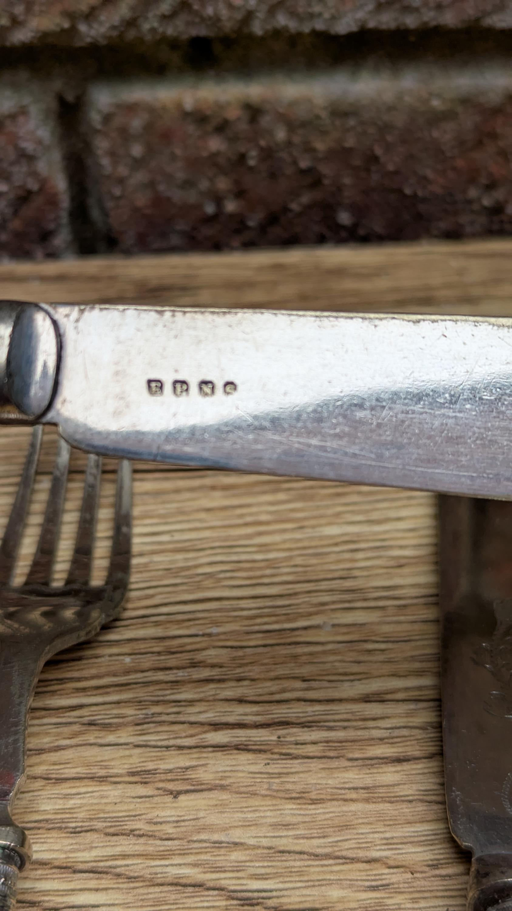 Antique Edwardian EPNS Fish Cutlery Set – 6 Knives & 6 Forks With