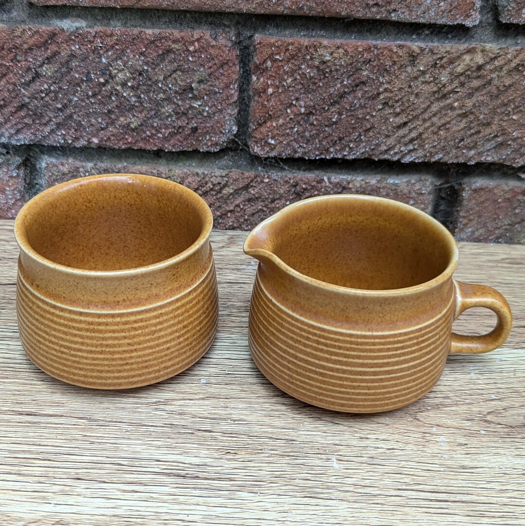 Hornsea Pottery bronte Milk Jug Sugar Bowl Set John Clappison hornsea-pottery-bronte-milk-jug-sugar-bowl-set-john-clappison
