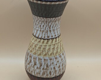 West Germany Fat Lava Domino Decor Ceramic Vase by Dümler