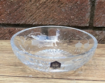 Stuart Crystal Cascade Fuchsia Cut Glass Rose Bowl - Etsy