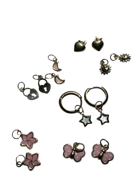 14KT or 18KT gold charms for hoops (earrings sold separately)