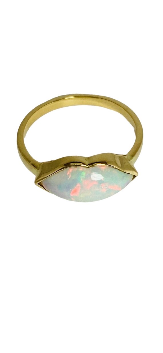 Ethiopian Opal 14kt Gold Ring - Size 6