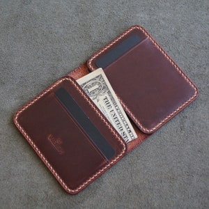 Portefeuille en cuir avec poche avant, porte-cartes minimaliste en cuir pleine fleur pour homme et femme, portefeuille cadeau en cuir personnalisé,