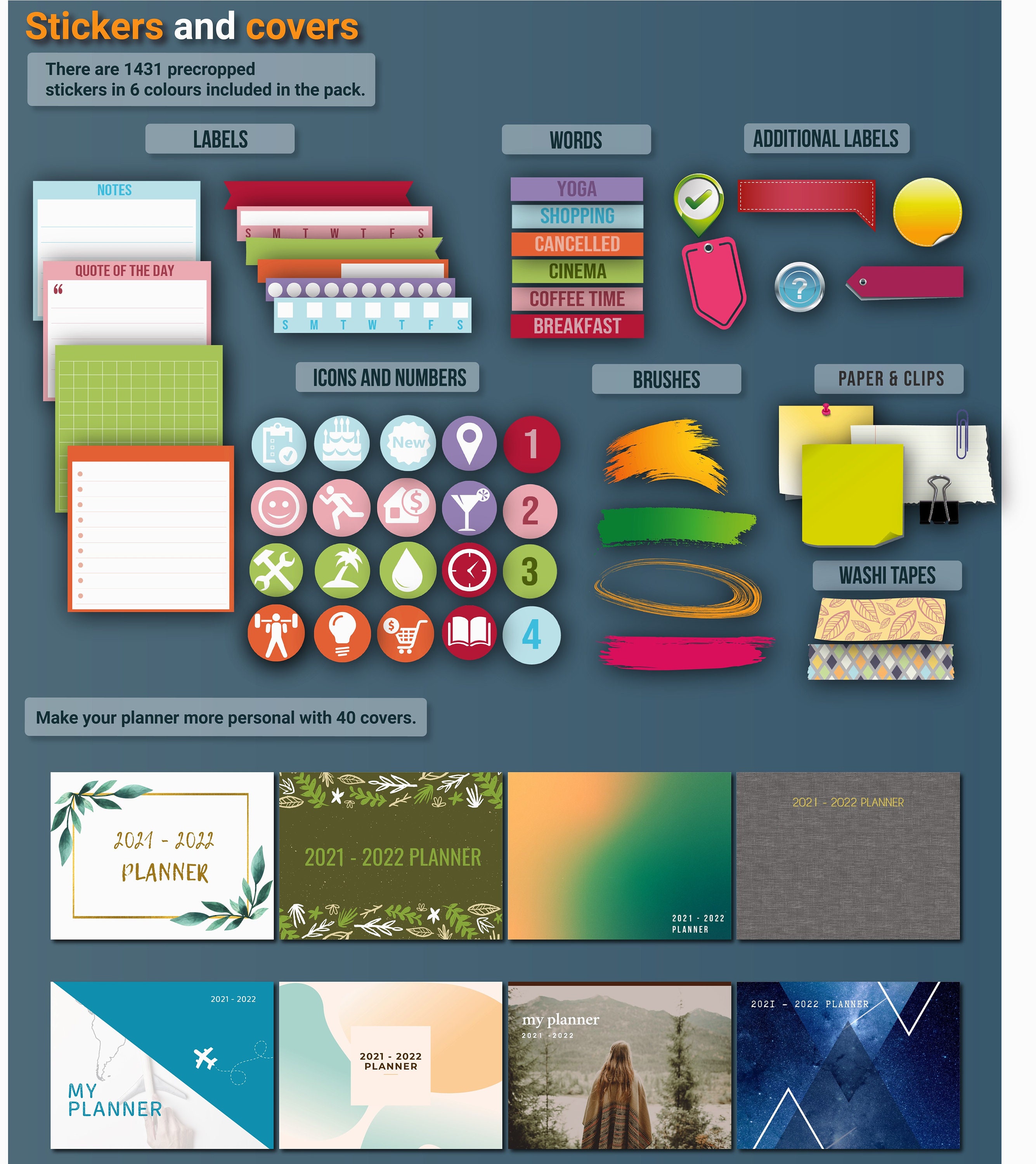 One Note Planner Template Onenote Digital Planner 2023 - Etsy