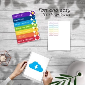 Printable Behavior Chart for Kids - Etsy