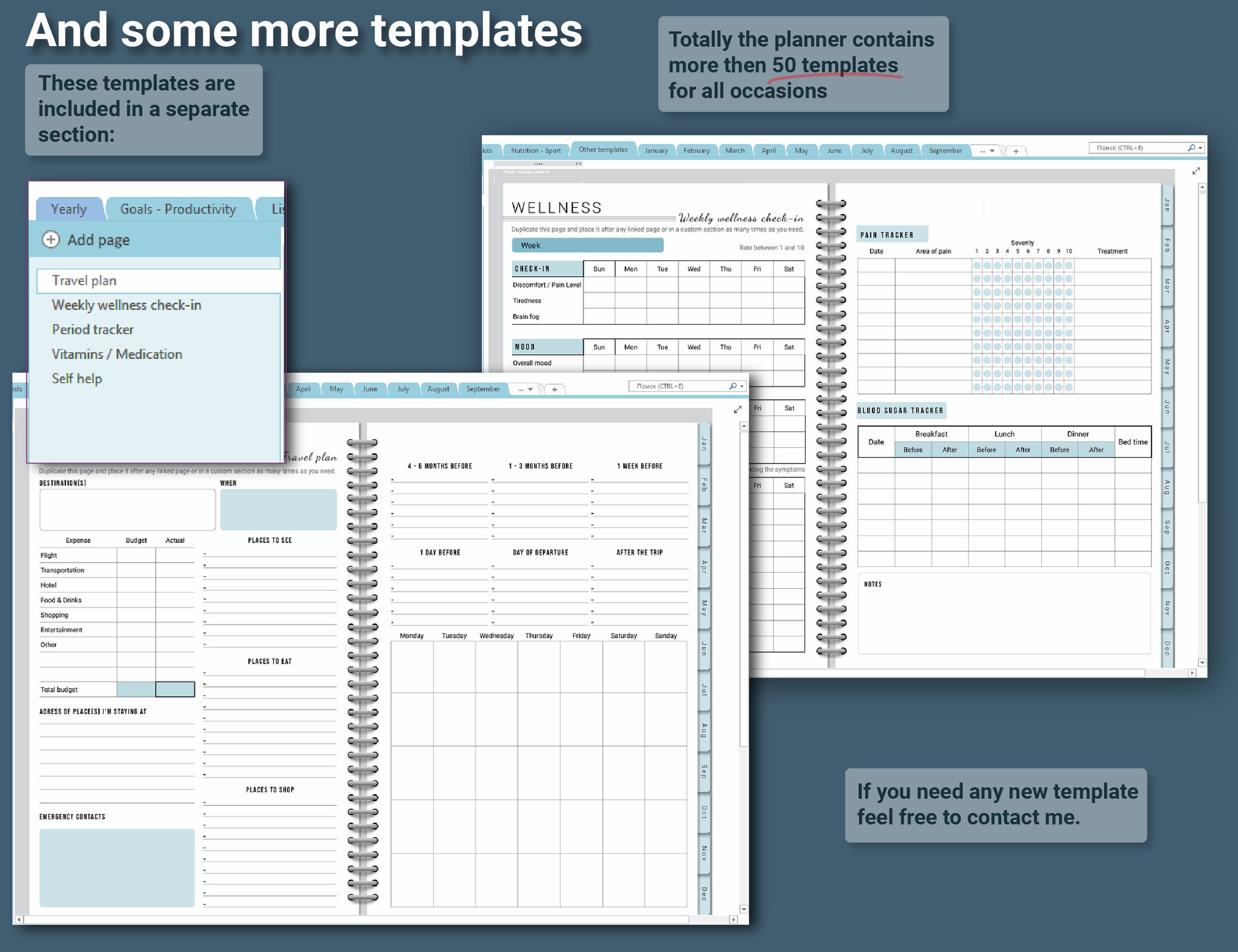 One Note Planner Template Onenote Digital Planner 2023 Etsy Australia